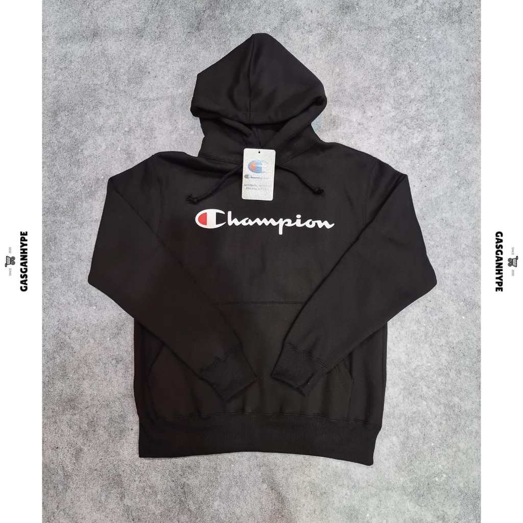CHAMPION SCRIPT HOODIE ORIGINAL SISA EKSPOR