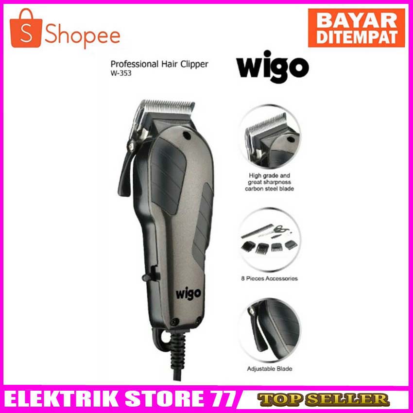 Wigo W-353 Alat Cukur Rambut Clipper Mesin Pencukur Motor Besar