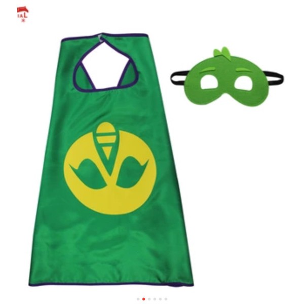 topeng dan sayap PJ mask cape and mask catboy gecko owllette