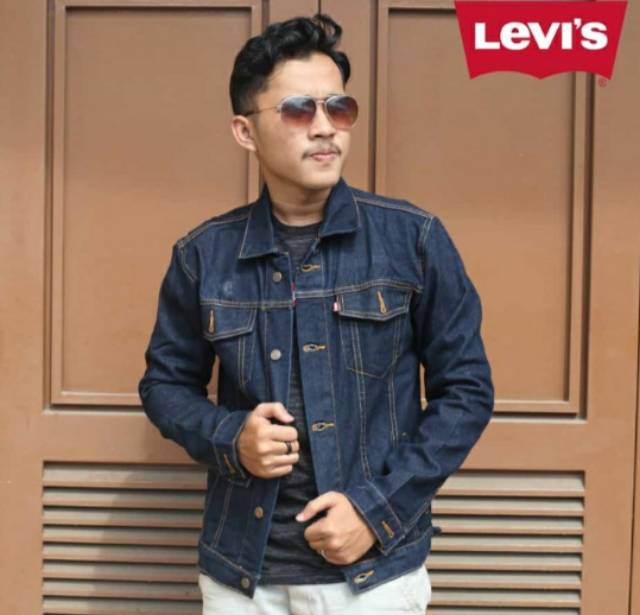 JACKET JEANS COWOK DEWASA / WARNA SANDWASH DAN LAIN NYA