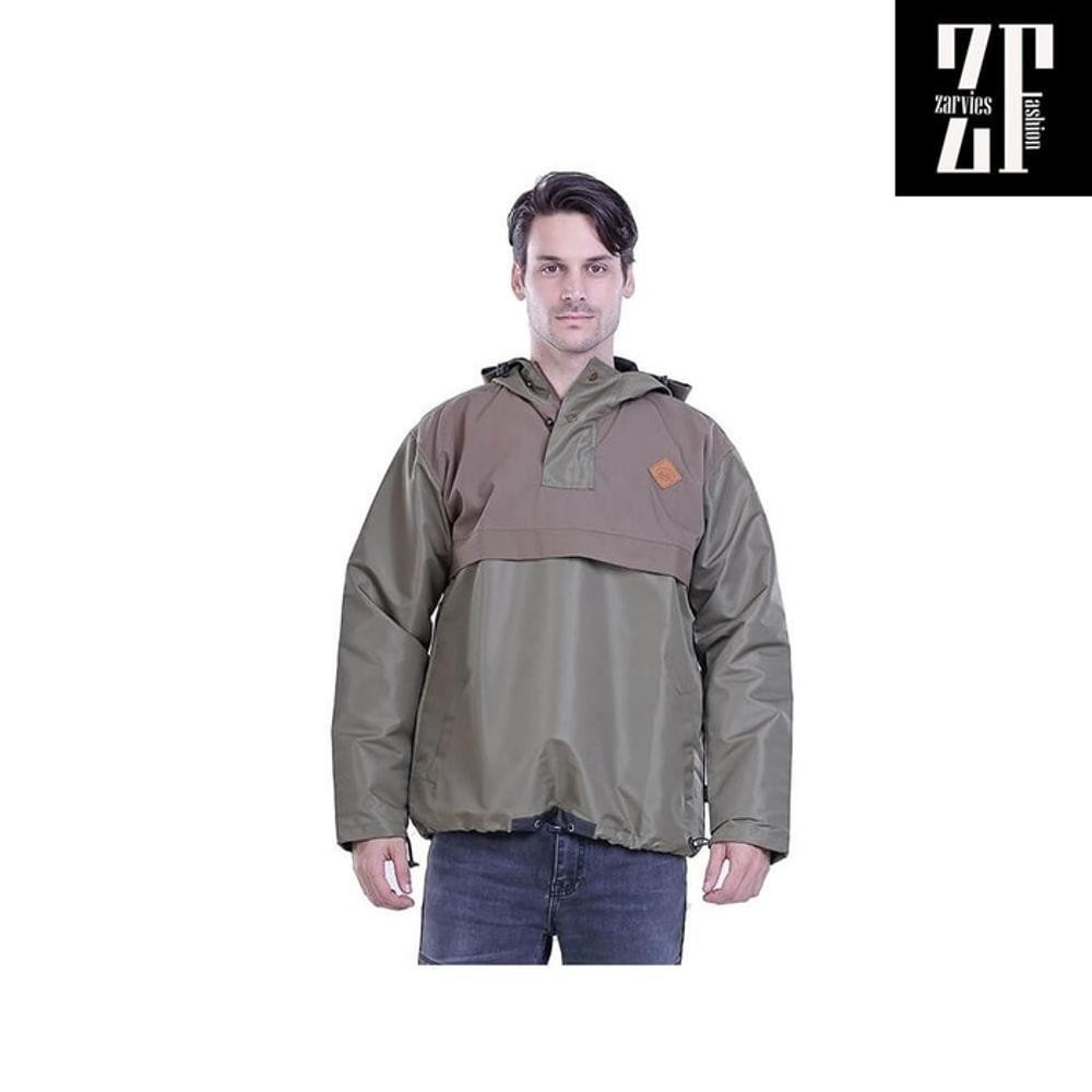 Promo Jaket pria jaket Taslan Hijau jaket gunung original AF28 Diskon