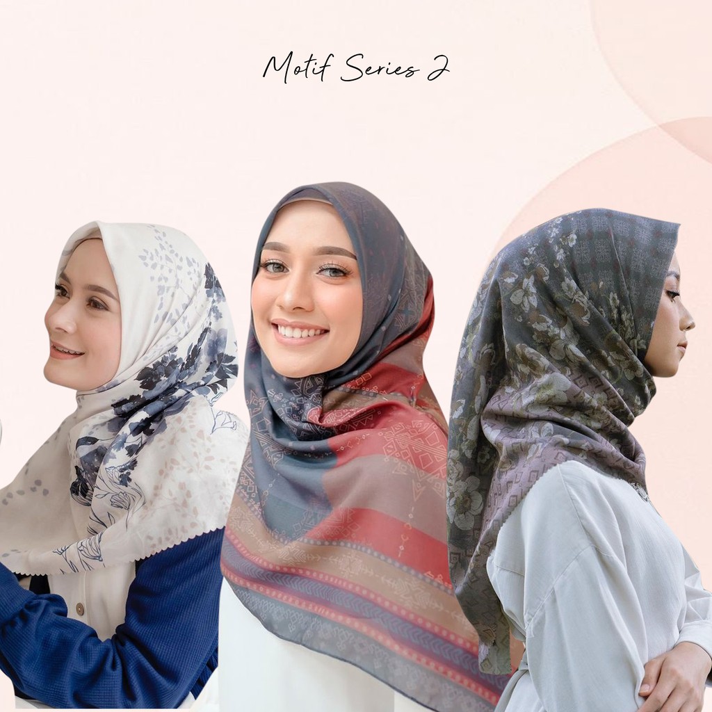 PROMO!! Series Hijab Segi Empat Motif Part 2 Voal Premium Lasercut