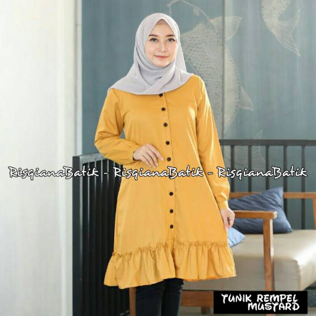 TUNIK KATUN TOYOBO FODU / LONG TUNIK / TUNIK TERLARIS / TUNIK REMPEL