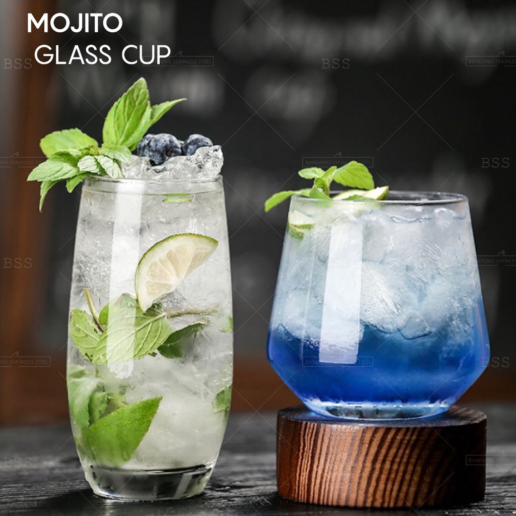 Gelas Mojito Kristal Kaca Wiski Whiskey Cocktail Jus Cantik Drinking Glass