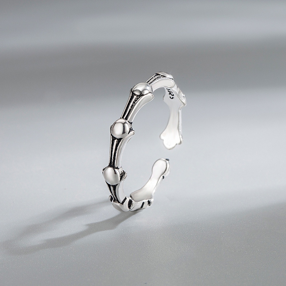 cincin perak 925 asli untuk wanita/Cincin yang Dapat Disesuaikan Gaya kreativitas Perhiasan Retro