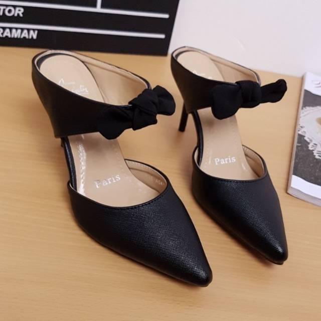 Hs 101 High Heels Tali bahan Sintetis 7cm Murah Berkualitas cocok Untuk Pesta