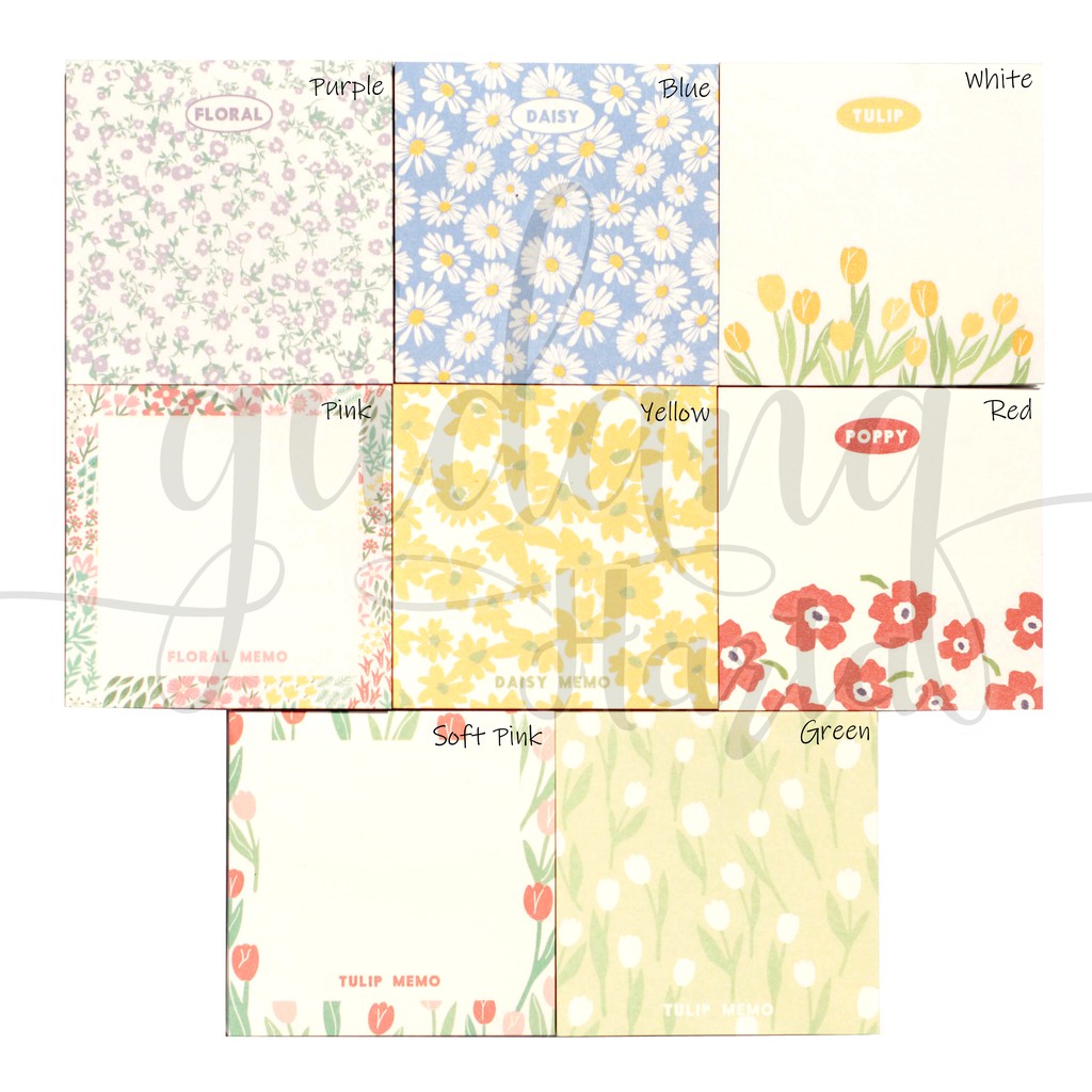 Sticky  Notes Floral Daisy Notes Imut  Memo Lucu DIY Scrapbook GH 301285