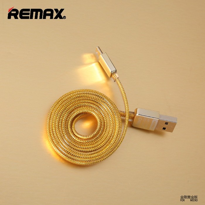 Charging Cable &amp; Kabel Data Remax Gold Micro USB