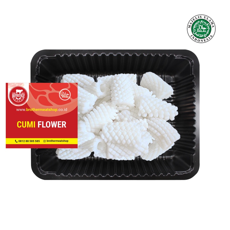 Cumi Flower 1kg Kupas Bersih, Halal