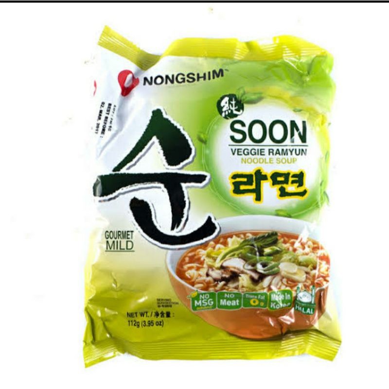 

Nonghim Veggie Ramyun Noodle Soup HALAL 112 gram