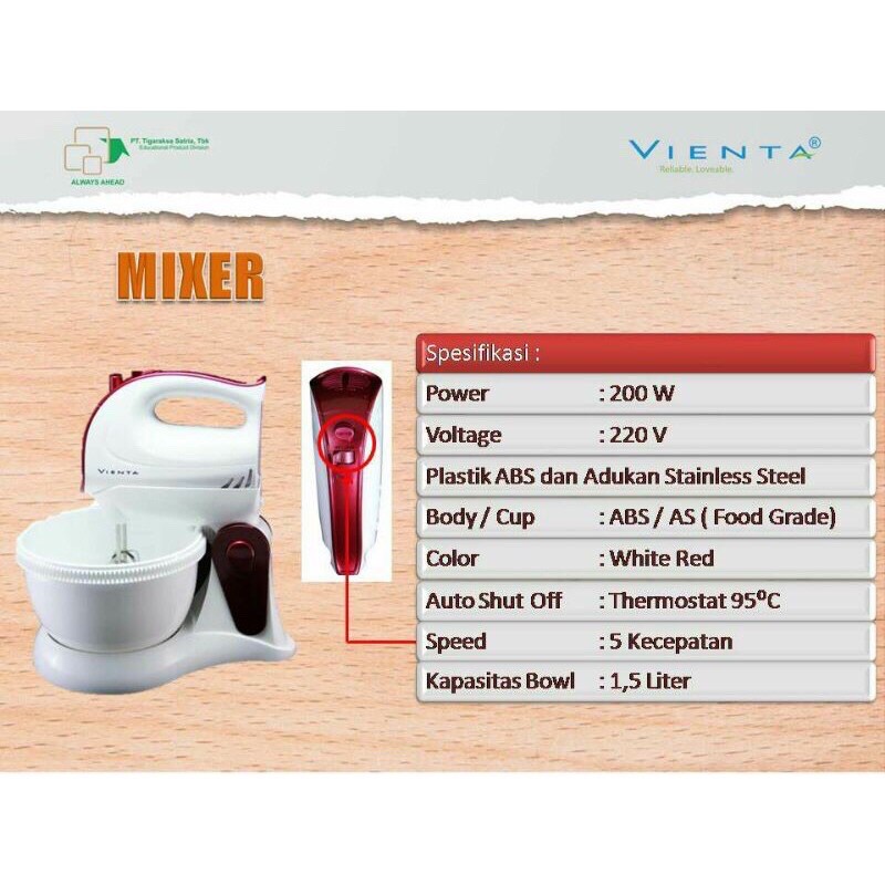 Mixer Vienta Percepatan 5 + Pulse GARANSI RESMI VIENTA