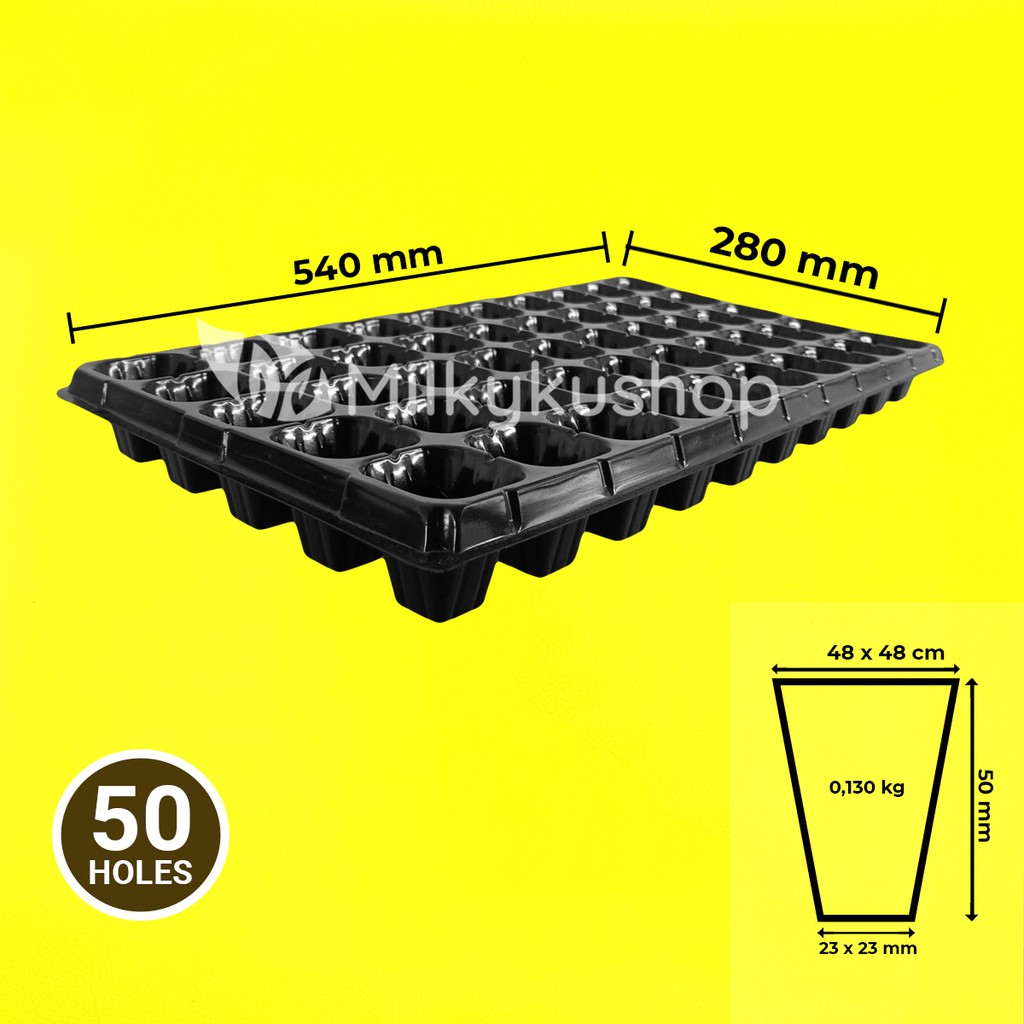 TRAY SEMAI 50 LUBANG BENIH BIBIT SEEDLING TRAY