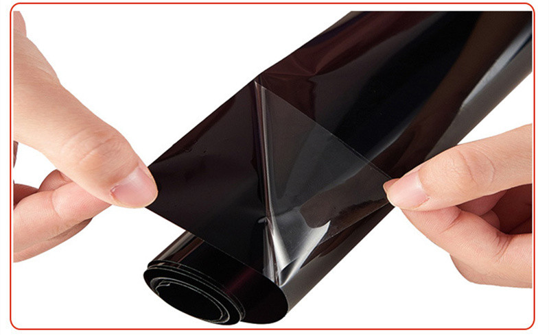 1roll Black Window Car Tint UV Proof Anti Gores 100x50cm Black VLT Auto Car Jendela Rumah Kaca Gedung Tint Film Musim Panas Matahari Perlindungan UV Vinyl Stiker Gores