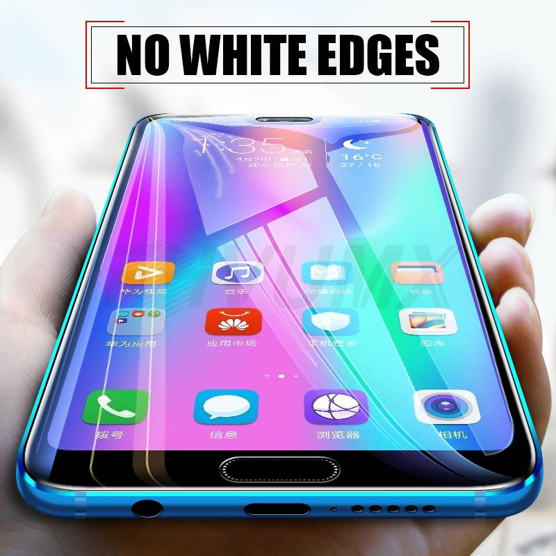 9D Protective Glass For Huawei Honor 8A 8C 8S 8X Tempered Screen Protector Honor 9A 9C 9S 9X 9i 10i 20i 20S Play Glass Film Case