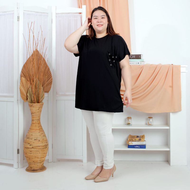 (Ld140cm) 4XL XXXXL Big Audrey ATASAN BIGSIZE PAKAIAN WANITA ATASAN BIGSIZE KAOS BIGSIZE KAOS XL