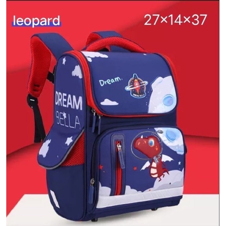 Ransel anak karakter dinosaurus tas sekolah anak astronot ransel anak laki laki perempuan simple karakter dino