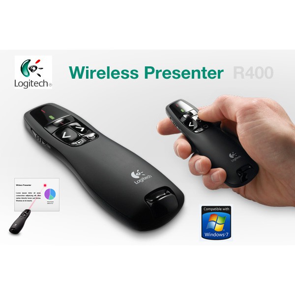 Logitech R400 Wireless Presenter Laser Pointer - Original