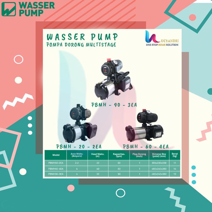 POMPA WASSER PBMH 60-4EA MULTISTAGE CENTRIFUGAL BOOSTER PUMPS