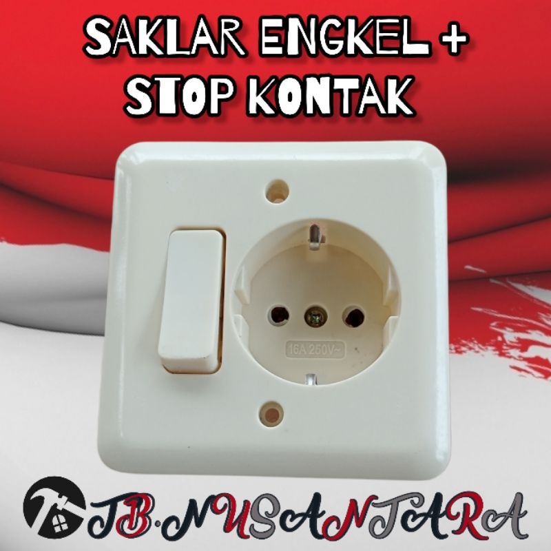 Saklar Engkel + Stop Kontak/Saklar set stop kontak