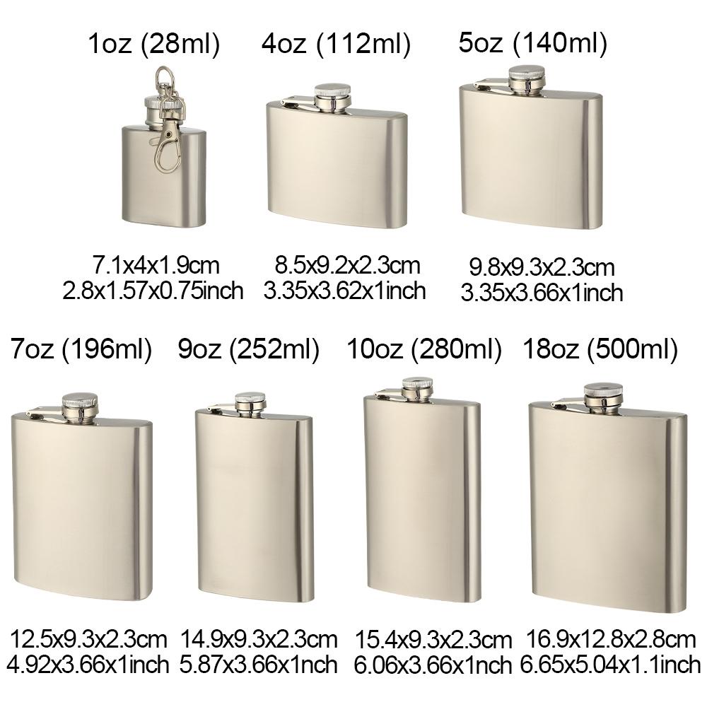 Preva Hip Flask Botol Minum Portable Botol Minum Tempat Minum Whiskey