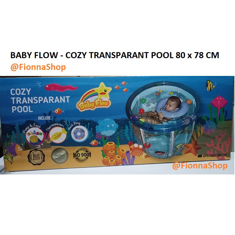 Baby Flow Spa Cozy Transparant Pool 80 x 78 cm Kolam Renang Bayi
