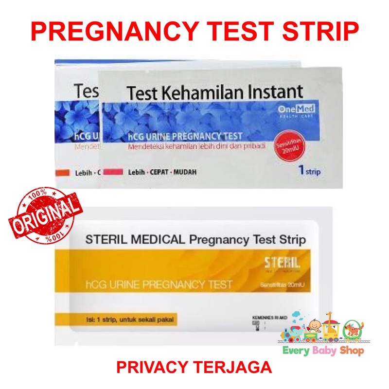 ONEMED STERIL Tes Kehamilan Instant - TEST PACK Hamil hCG Urine Pregnancy Tespek Testpack One Med Akurasi 99% - ASLI