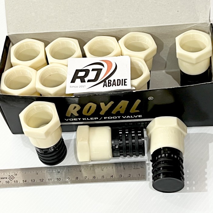 [12PCS] ROYAL Foot Klep Voet Valve PVC Plastik Sarangan Filter Pipa