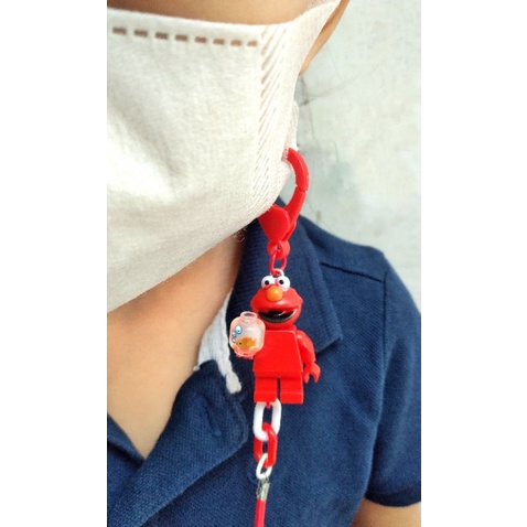 ELMO / Tali masker anak / strap masker / tali masker lucu / tali masker lego / tali konektor masker