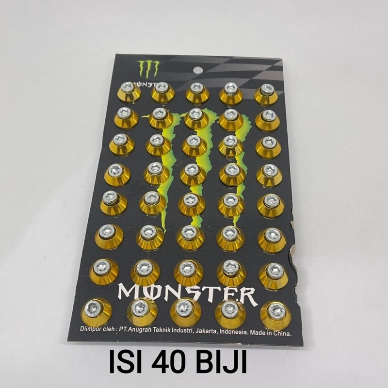 BAUT VARIASI / BAUT L 10 PLUS RING MONEL VARIASI UNIVERSAL - MONEL BAUT