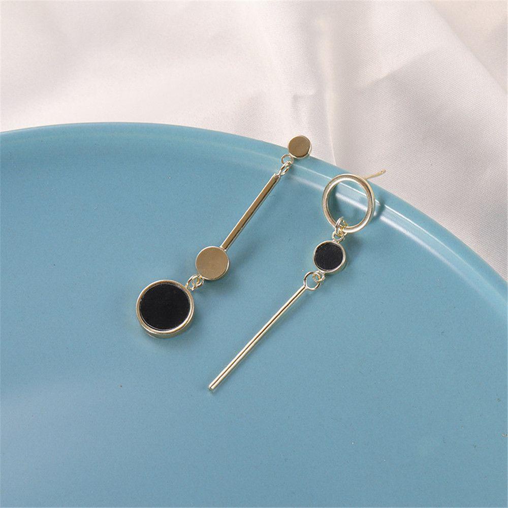 R-bunga Asimetris Eardrop Kesederhanaan Fashion Korea Niche Anting