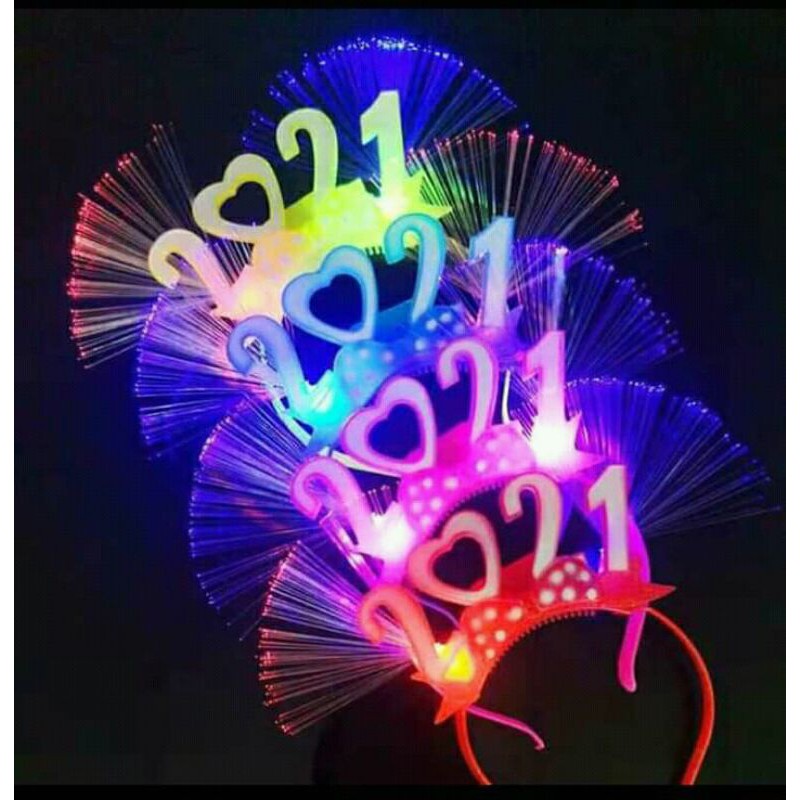 tahun baru menggunakan bando led