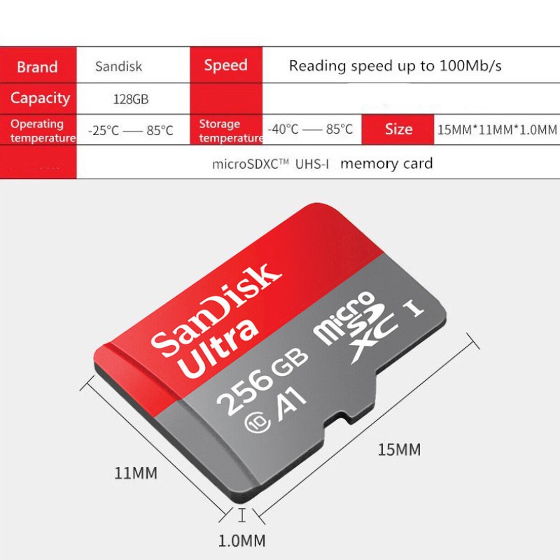 【COD】Memory Card 64GB 128GB 256GB 32GB Micro SD Card Class10 UHS-1 Memory Card A1 120MB/s Original