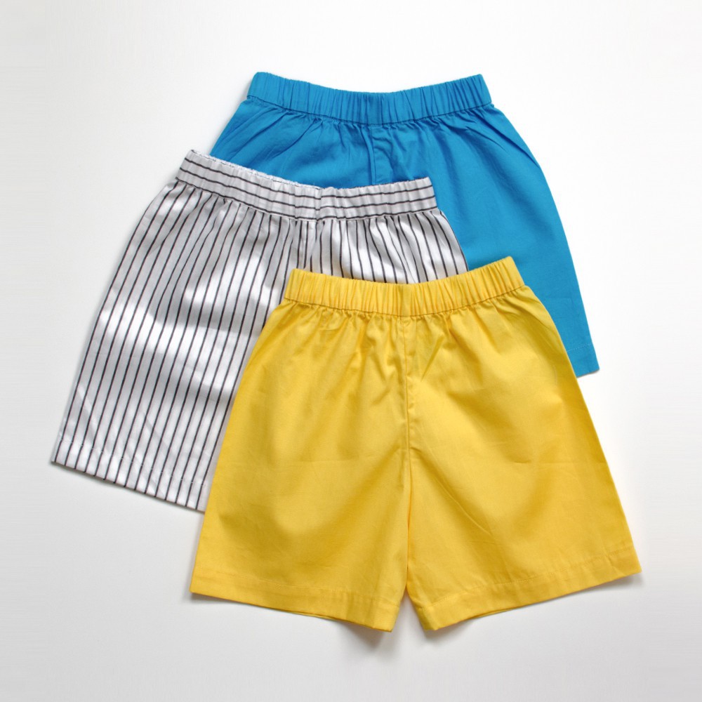 Celana Pendek Anak polos perempuan wanita cewek laki laki cowok  bahan katun 1-11 tahun