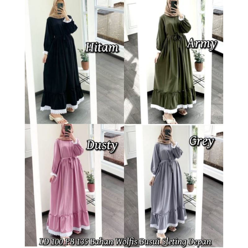 GAMIS KOMBINASI PUTIH