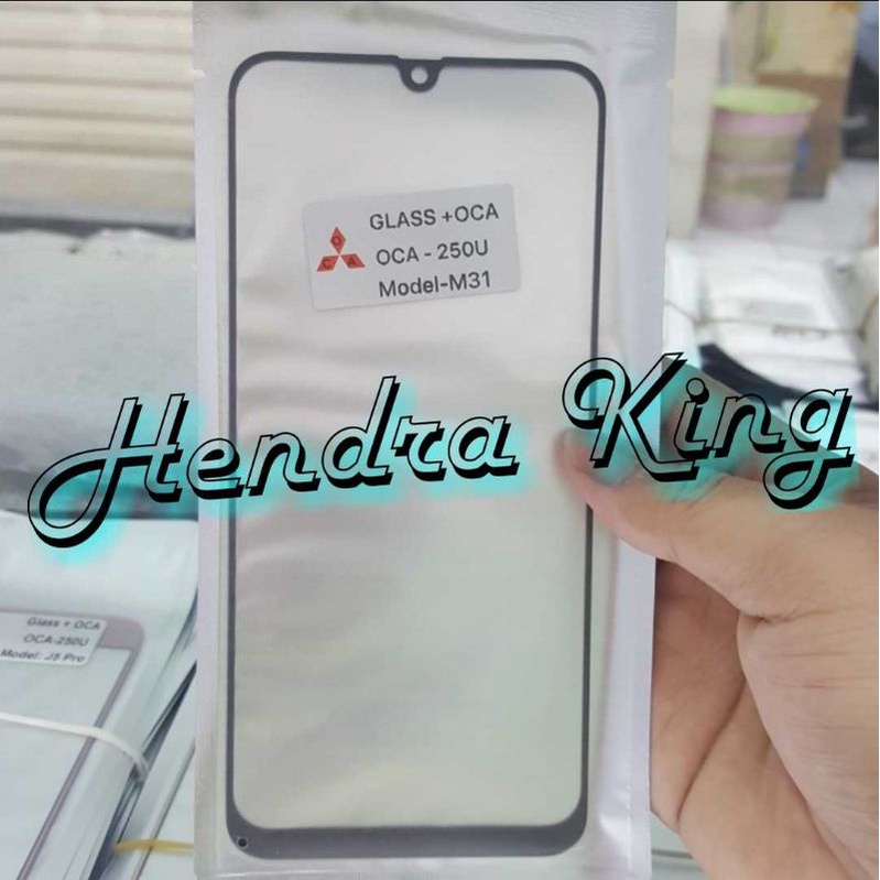 Kaca lcd samsung M31 oca