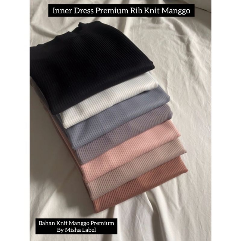 (PREMIUM) Inner Tanpa Lengan Bahan Knit Mango Premium By Misha Label