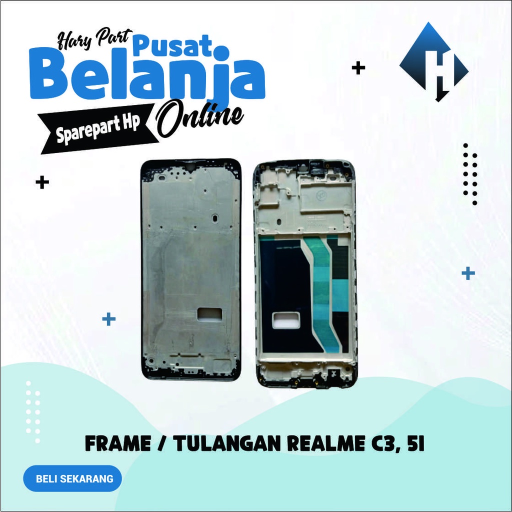 Tulangan Frame / Middle Frame LCD Realme C3 / Realme 5 / 5I ( Tatakan LCD )