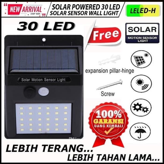 Lampu Taman Sensor Solar/Lampu Solar Sensor/Lampu Sensor Solar Gerak/Lampu Led Sensor/Lampu Taman