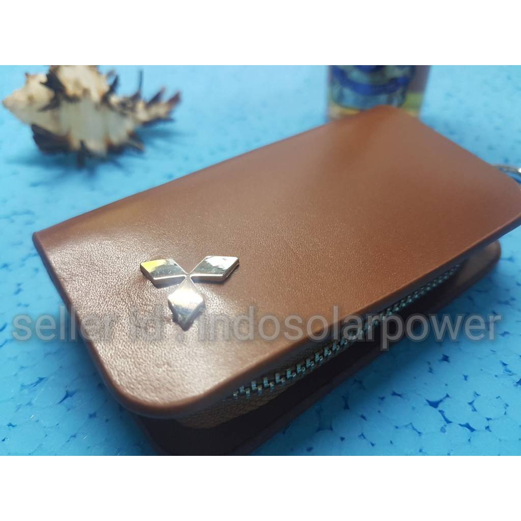 Dompet kunci kulit Mitsubishi All new MITSUBISHI Xpander Expander Pajero Dakar Eceed GLS Delica Outlander Mirage Strada Tritron Colt L300 T120 Lancer Kuda Cross dll