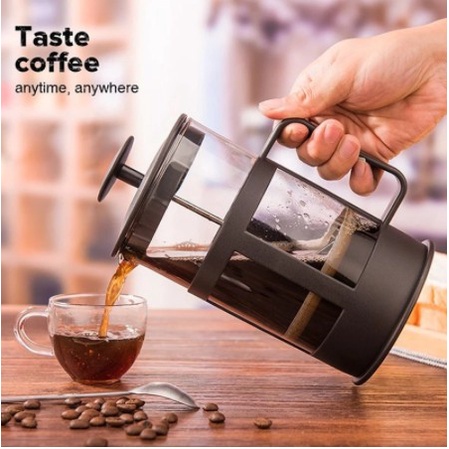 French Press Coffee Maker Tea Plunger Alat Press Kopi Teh 350ML Press Kopi