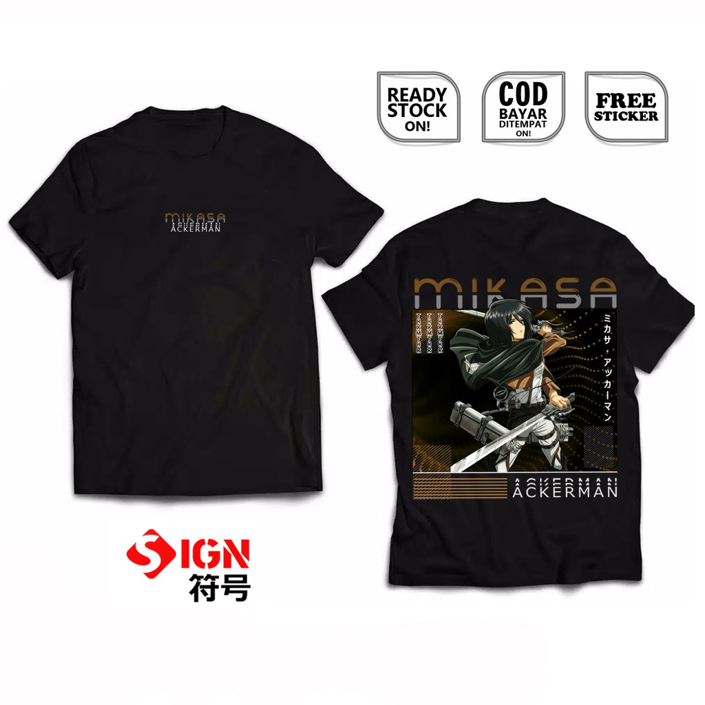 KAOS MIKASA ACKERMAN ATTACK ON TITAN SHINGEKI NO KYOJIN 進撃の巨人 SNK RAKSASA MENYERANG LEGION PASUKAN S