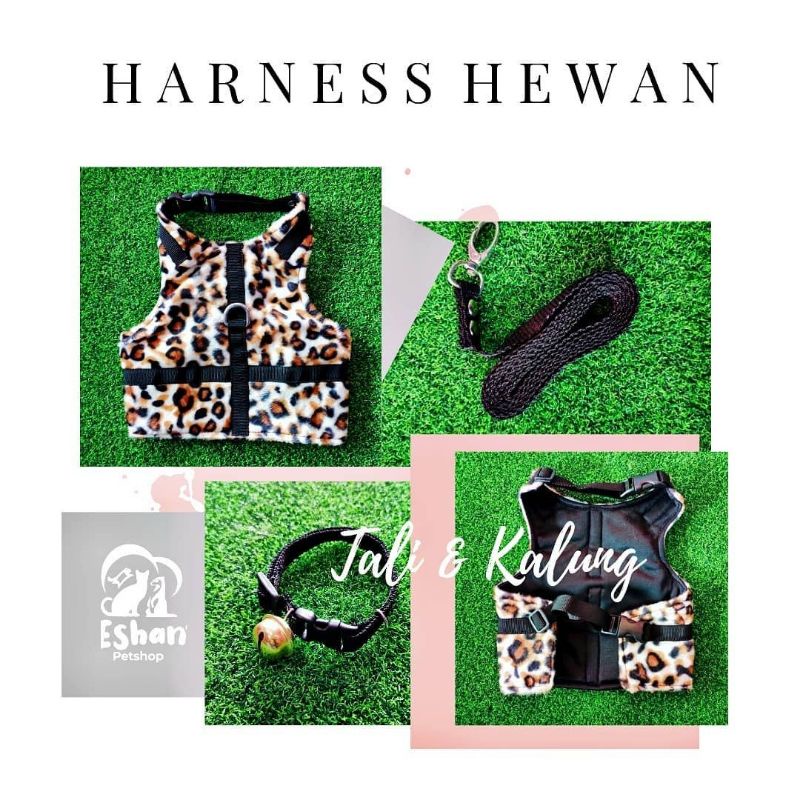 HARNESS ROMPI KUCING ANJING MUSANG OTTER UKURAN L