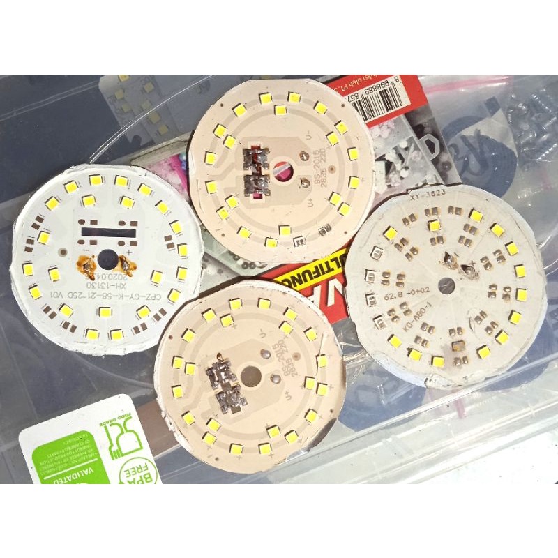 pcb mata lampu led bekas (off).