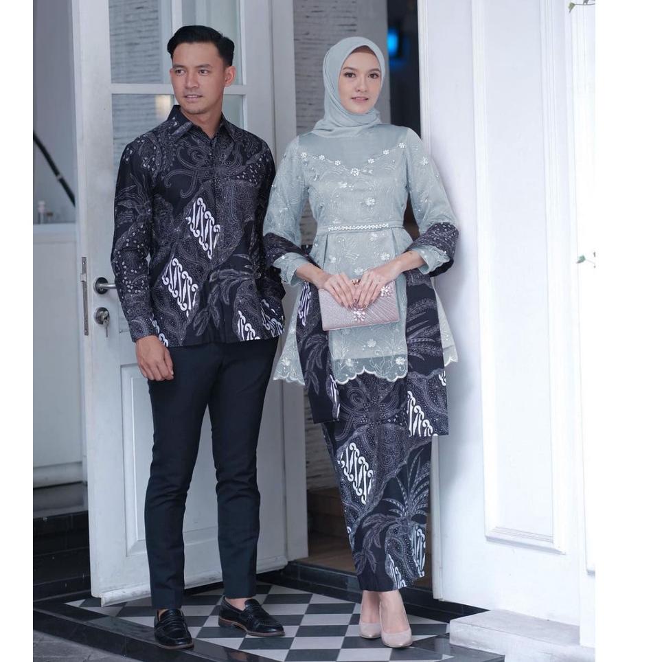 Tren Kekinian.. Couple Kebaya Modern Baju Wisuda Tunangan Lamaran Terbaru Baju Batik Brokat Couple k