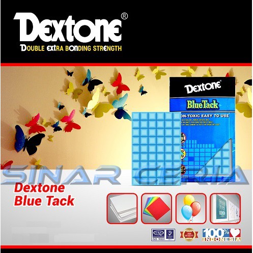 

Dextone Blue Tack Lem ATK Pengganti Magnet, Pin, Paku, Lakban dan Tape