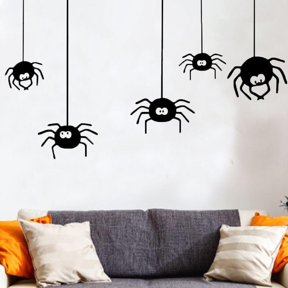 [Elegan] Spider Sticker Anti Air Wallpaper Pesta Prank Jendela Lucu