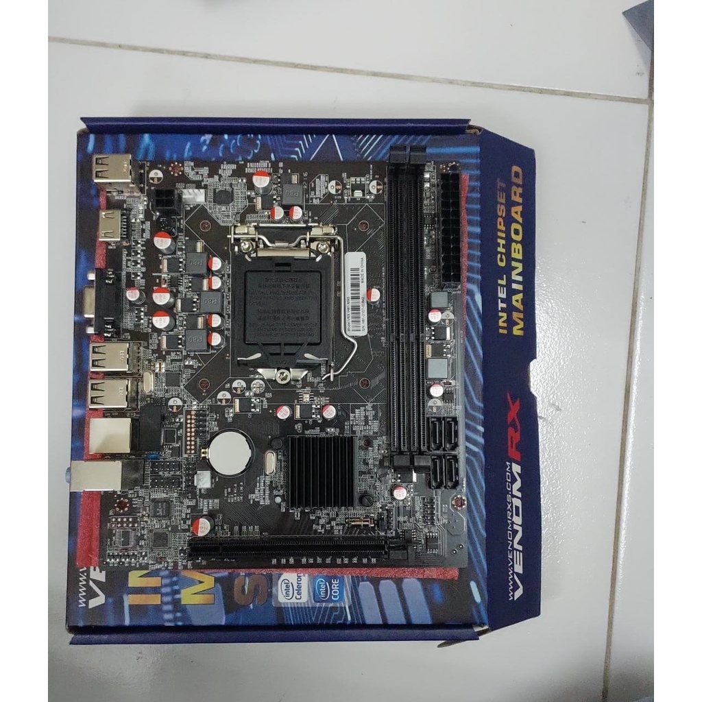 MOTHERBOARD VENOMRX H61 | Socket LGA1155 DDR3 Intel H61 Venom RX