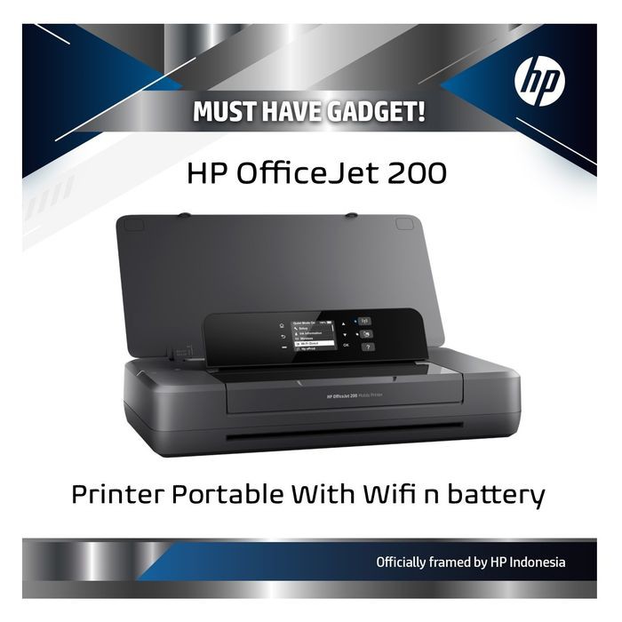 PRINTER HP OFFICEJET OJ-200   WIRELESS / OJ200 WIFI   PORTABLE + BATTERY RESMI
