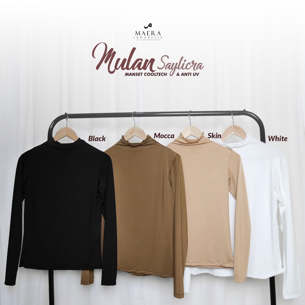 MANSET Baju/ Manset Badan/ Manset Daleman Wanita Turtle neck Anti UV by Maera Indonesia