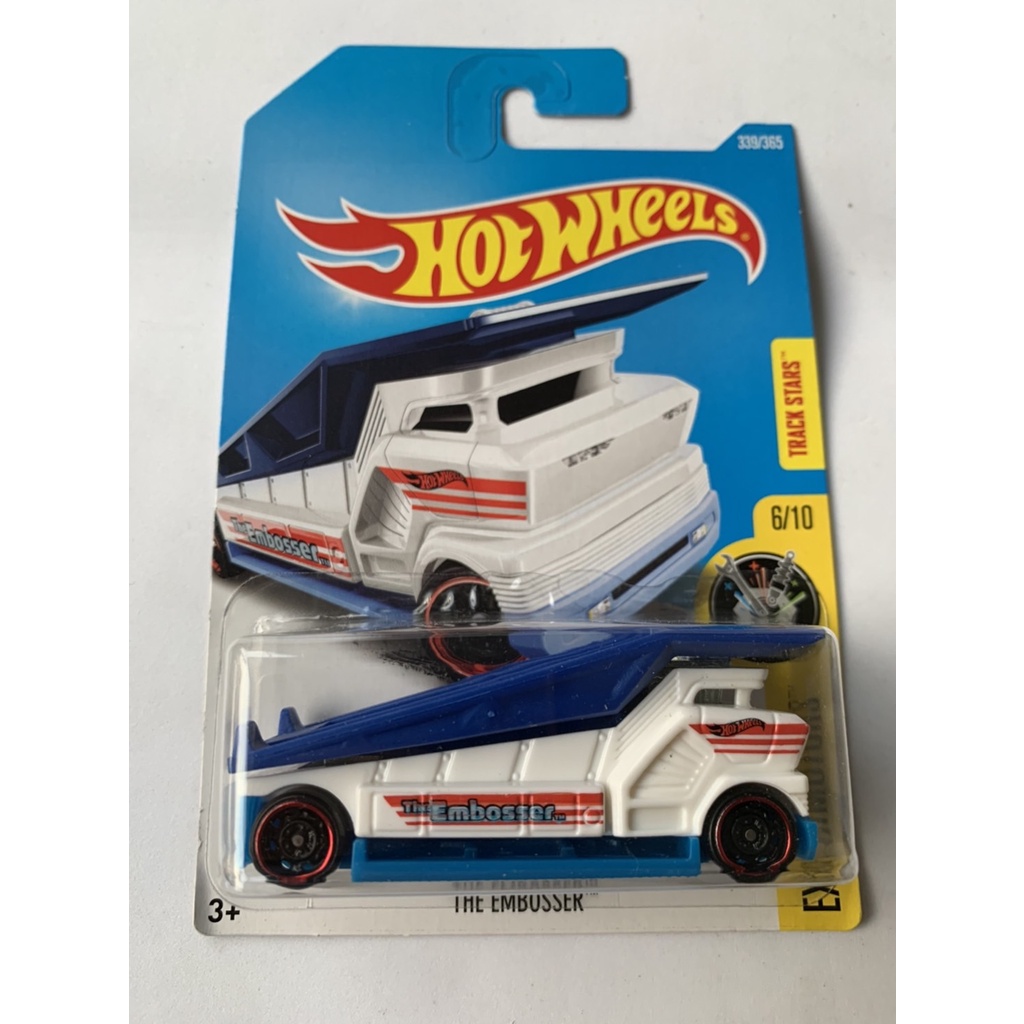 HOTWHEELS HOT WHEELS THE EMBOSSER TOWING PUTIH EXPERIMOTORS DIECAST MINIATUR MOBIL MAINAN MOBILAN AN